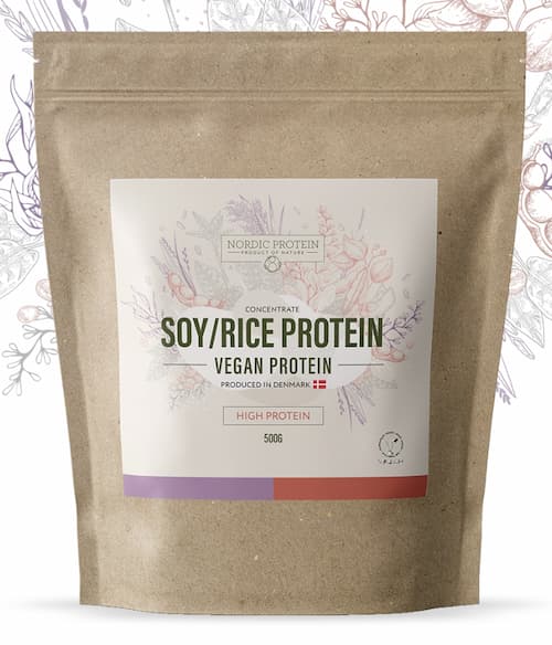 soy rice protein veganskt proteinpulver